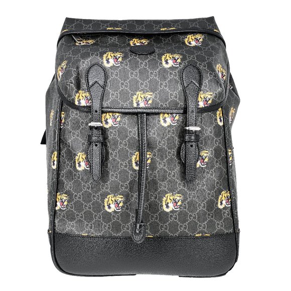 Gucci GG Supreme Tiger Print Backpack - Picture 1 of 8